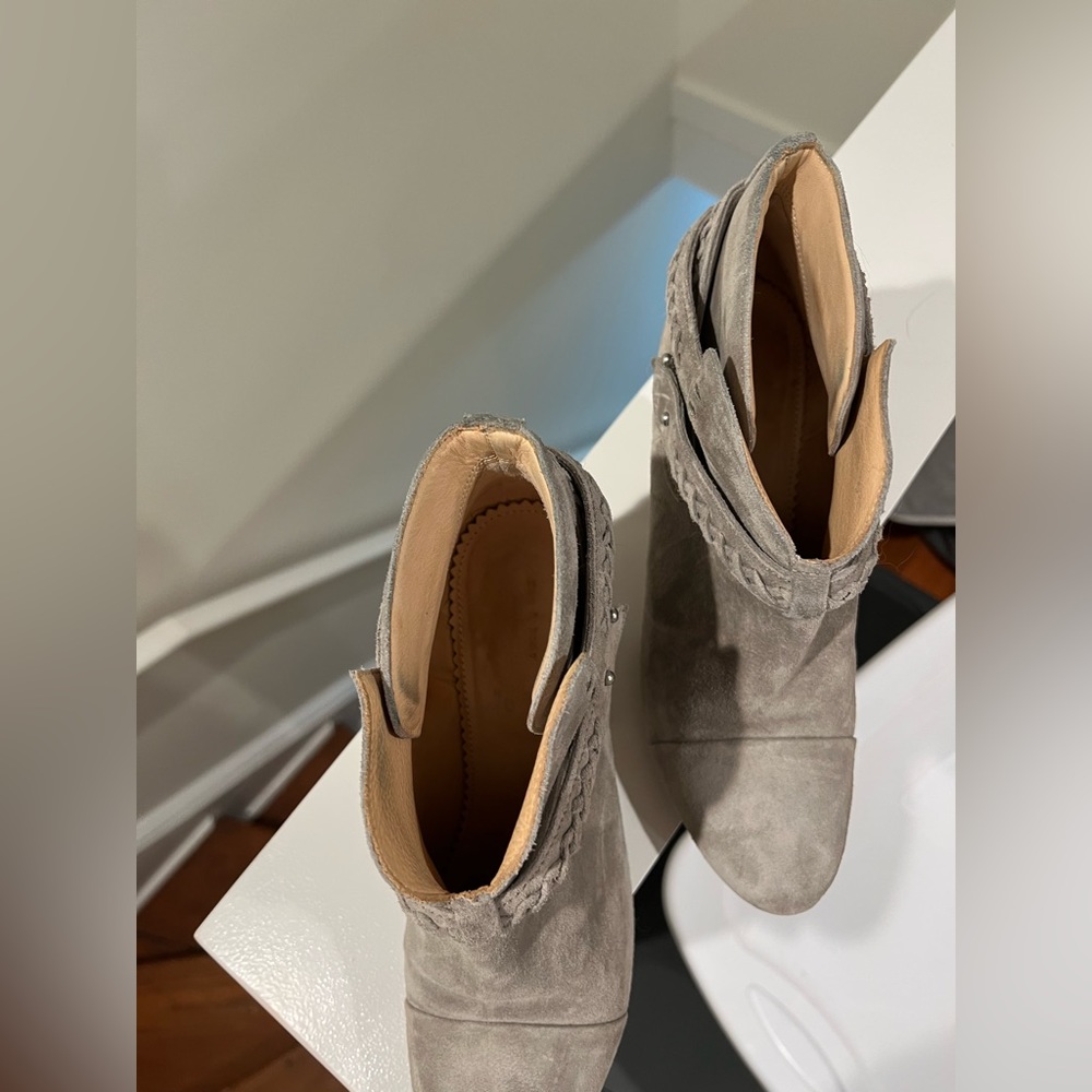 Rag & Bone Grey Harrow Braided Boots - Picture 3 of 5